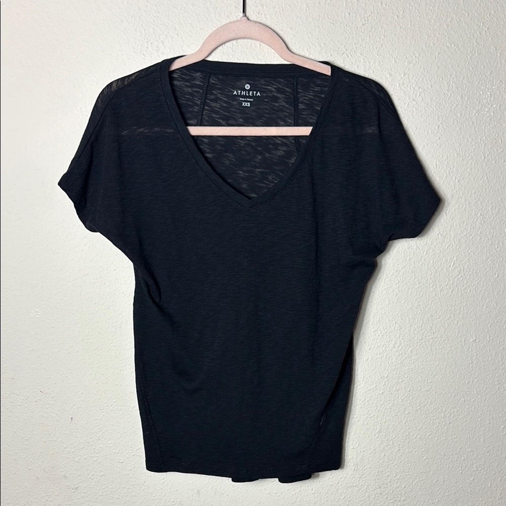 Athleta Breezy Short Sleeve Vneck Tee Shirt size XXS